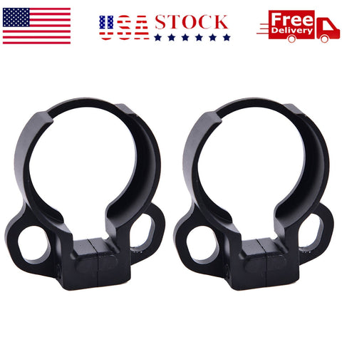 2 Pack Two Point Sling Swivel Ring Mount Clamp On Quick Detach Release Tube Set | West Lake Tactical