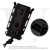 Tactical Scorpion Soft Shell 9mm Pistol Magazine Pouch Carrier Tall W/ Belt Loop