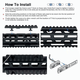 M-Lok 11 Slot Picatinny/Weaver Rail Handguard Section Aluminum 5" - Black