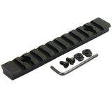 M-Lok 11 Slot Picatinny/Weaver Rail Handguard Section Aluminum 5" - Black