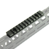 M-Lok 11 Slot Picatinny/Weaver Rail Handguard Section Aluminum 5" - Black