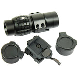 3X Magnifier Scope with FTS Flip to Side Mount Fits Holographic and Reflex Sight