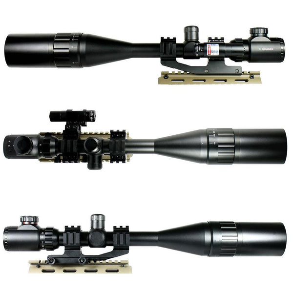CVLIFE 6-24x50 AOE Red & Green Mil Dot Illuminated Rifle Scope for sale online | UK