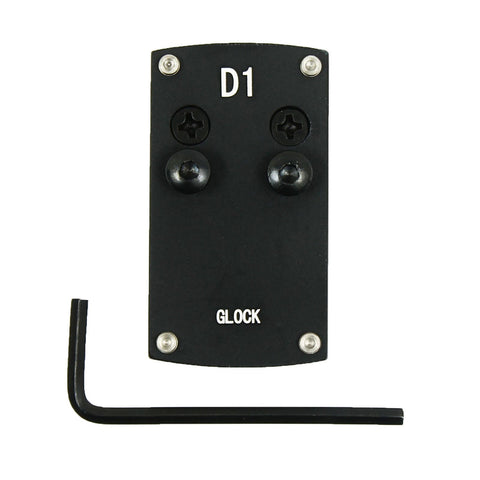 Pistol Mount Plate Base for Micro Red Dot Sight B1 D1 or Combo Fits Glock & 1911