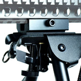 6" to 9" Adjustable Spring Return Sniper Hunting Rifle Bipod with Rail Adapter