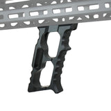 Skeletonized Halo Minivert Style Foregrip Ergonomic Grip for Airsoft M-Lok Rails - West Lake Tactical
