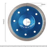3 PCS Porcelain Tile Turbo Diamond Dry Cutting Saw Blade/Disc Grinder Wheel 4" / 4.5"