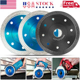 3 PCS Porcelain Tile Turbo Diamond Dry Cutting Saw Blade/Disc Grinder Wheel 4" / 4.5"