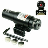 Compact Adjustable Red Dot Laser sight with Mount for 20mm Picatinny-11mm Rails