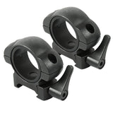 2 PCS Steel Scope Rings Low Picatinny Mount with 30mm / 1" Reducer
