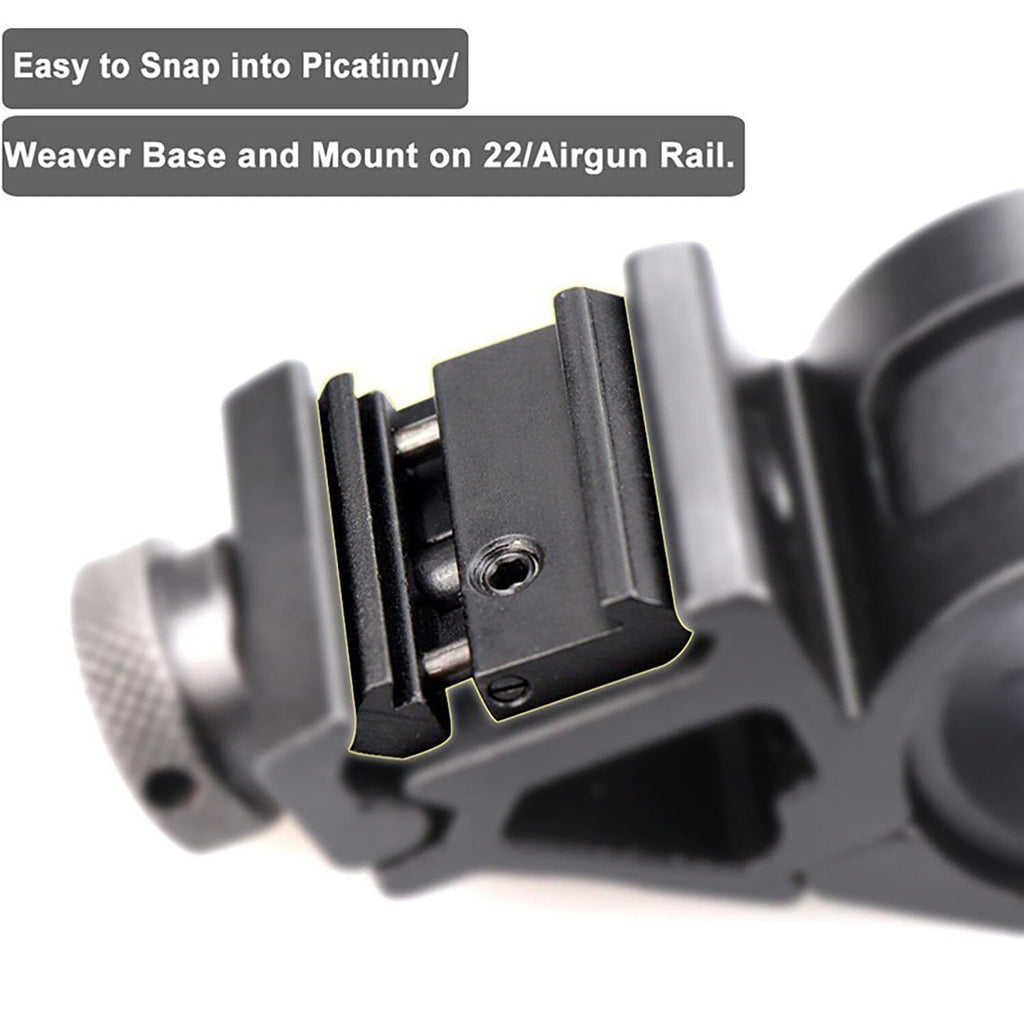 2X Dovetail Weaver Picatinny Base Snap in Rail Low Profile Adapter 11mm ...