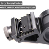 2X Dovetail Weaver Picatinny Base Snap in Rail Low Profile Adapter 11mm to 22mm | West Lake Tactical