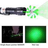 990 Miles 532nm Green Laser Pointer Pen Amazing Star Beam Astronomy Light Laser