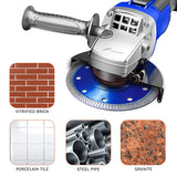 3 PCS Porcelain Tile Turbo Diamond Dry Cutting Saw Blade/Disc Grinder Wheel 4" / 4.5"