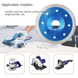 Porcelain Tile Turbo Diamond Dry Cutting Saw Blade/Disc Grinder Wheel 4/"4.5"