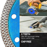 3 PCS Porcelain Tile Turbo Diamond Dry Cutting Saw Blade/Disc Grinder Wheel 4" / 4.5"