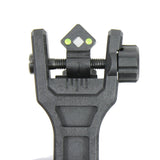 Foldable 45 Degree Fiber Optics Iron Sights Offset Front and Rear Sight Polymer