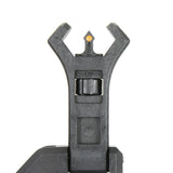 Foldable 45 Degree Fiber Optics Iron Sights Offset Front and Rear Sight Polymer