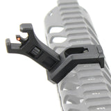 Foldable 45 Degree Fiber Optics Iron Sights Offset Front and Rear Sight Polymer