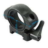 2 PCS Steel Scope Rings Low Picatinny Mount with 30mm / 1" Reducer