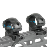 2 PCS Steel Scope Rings Low Picatinny Mount with 30mm / 1" Reducer