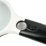 3X & 45X Handheld Magnifier/Loupe Reading Magnifying Glass Lens Jewelry LED Book Newspaper