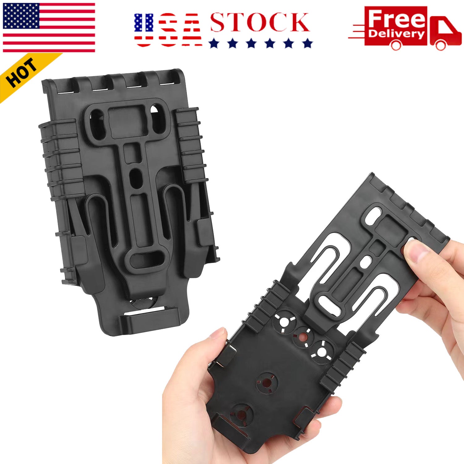 Quick Locking System Kit Adapter Base Quick Release Buckle Set Polymer –  West Lake Tactical