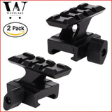 Lockdown Picatinny Riser High Profile Red Dot Picatinny Mount 3 Slots