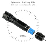 1200 Lumen Tactical Flashlight Rechargeable with M-Lok Rail Mount Remote Switch