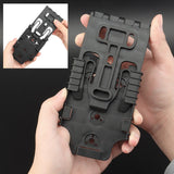 Quick Locking System Kit Adapter Base Quick Release Buckle Set Polymer Black | West Lake Tactical