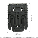 Quick Locking System Kit Adapter Base Quick Release Buckle Set Polymer Black | West Lake Tactical