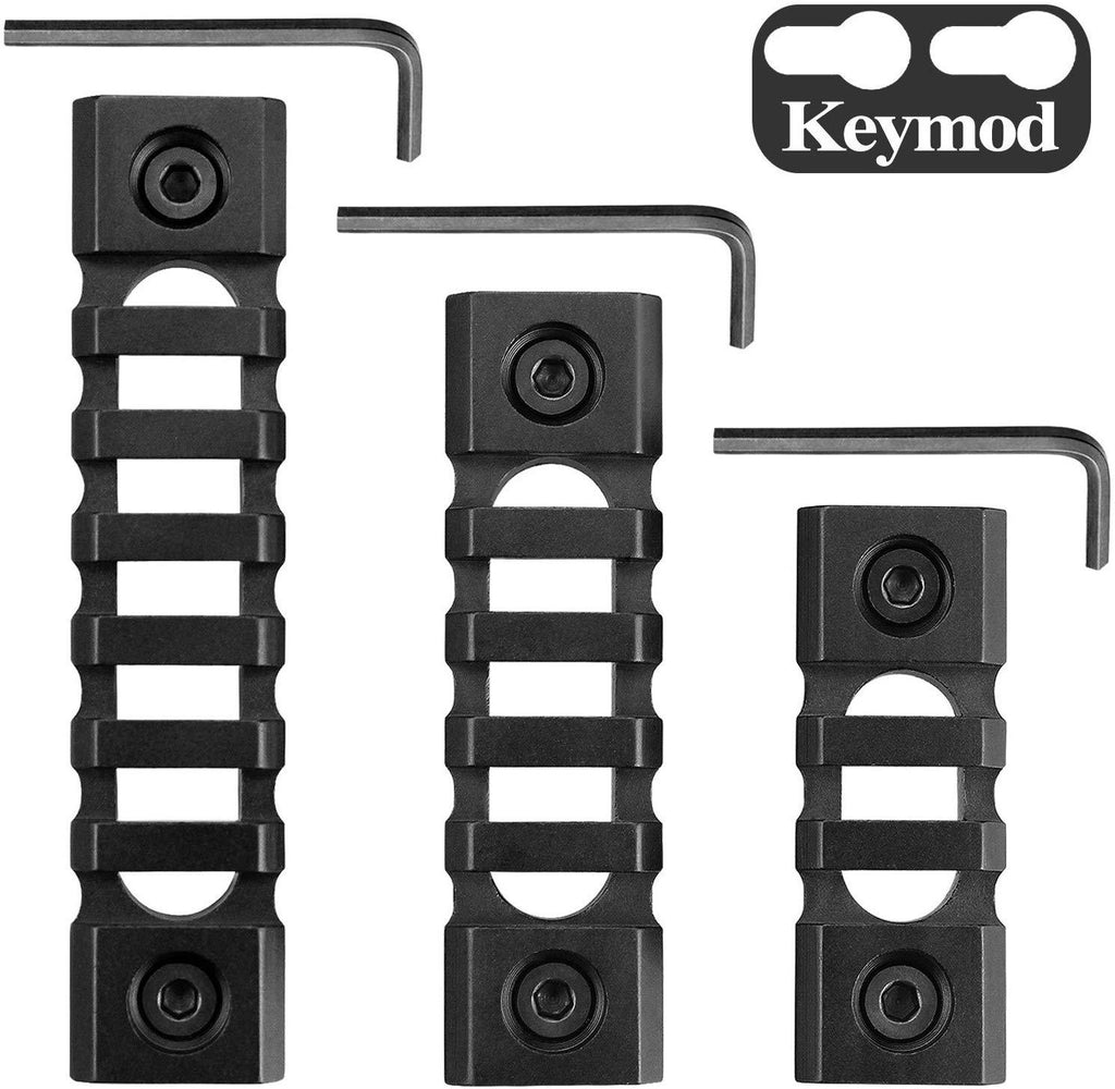 Lightweight Picatinny 3-Slot,5-Slot,7-Slot Rail Section Keymod Handgua ...