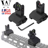 Fiber Optics Tactical 223 556 Flip Up Rapid Transition Front and Rear Iron Sight