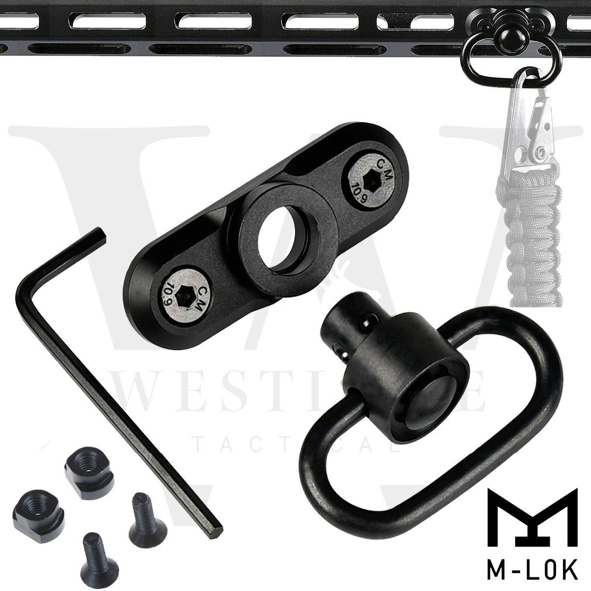 Keymod/M-Lok Sling Mount Swivel Adapter – Rifle Shotgun – Multifunctional