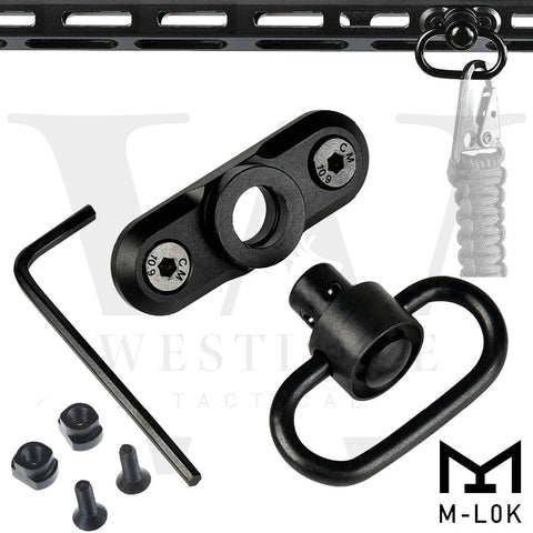 M-LOK Heavy Duty QD Sling Swivel Adapter Mount with Swivel for M-LOK Interface