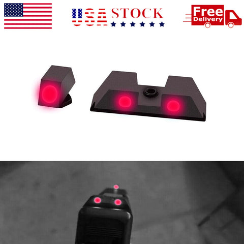 Night Sights Grow In Dark for GLOCK 19 17 20 22 24 26 27 29 30 34 35 36 39 44 45 | West Lake Tactical