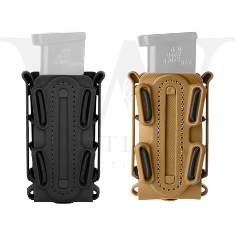 Tactical Scorpion Soft Shell 9mm Pistol Magazine Pouch Carrier Tall W/ Belt Loop