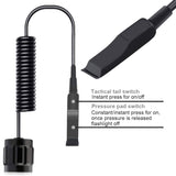 1200 Lumen Tactical Flashlight Rechargeable with M-Lok Rail Mount Remote Switch