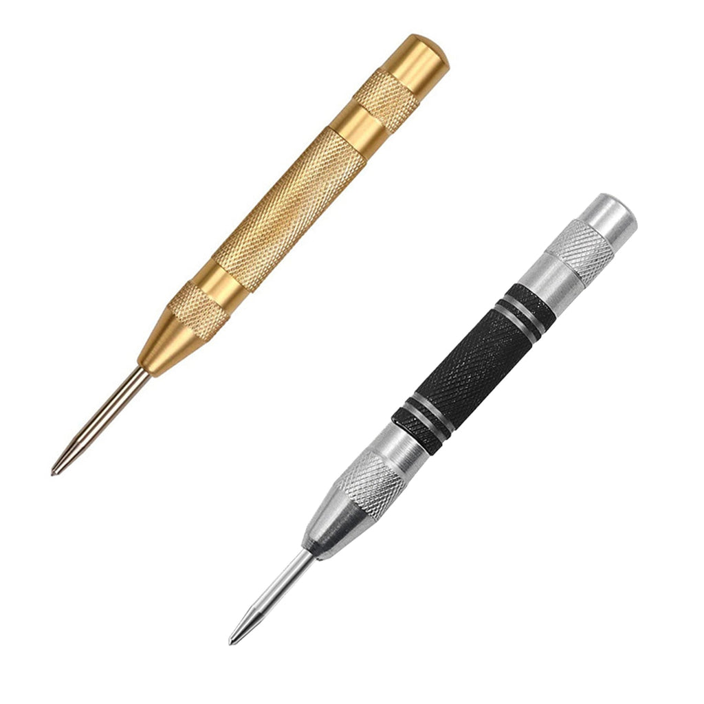 Police Spring Window Punch 2PC Automatic Center Punch Strikes Surface Hammer Spring Loaded Window ...