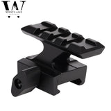 Lockdown Picatinny Riser High Profile Red Dot Picatinny Mount 3 Slots