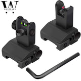 Fiber Optics Tactical 223 556 Flip Up Rapid Transition Front and Rear Iron Sight