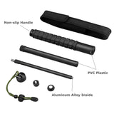 26“ 3 Section Portable Telescopic Trekking Pole Alpenstock Defense Stick Emergency | West Lake Tactical