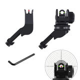 Fiber Optics Front Rear 45 Degree Offset Rapid Transition BUIS Backup Iron Sight | West Lake Tactical