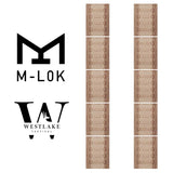 10 PCS M-Lok Rail Cover SNAP-IN Panels for MLOK Handguard Black / Tan