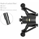 6" to 9" Carbon Fiber Adjustable Spring Return Hunting Rifle Bipod