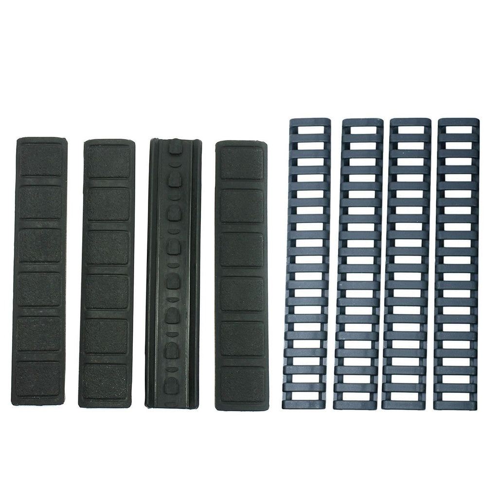Keymod Cover 8 Pack Rubber Panel Covers + Ladder Rail Cover for Keymod Handguard ...