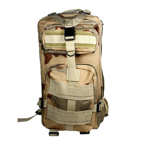 Sand Camo 30L Military Tactical Multicam Backpack Rucksack Hiking Trekking Bag