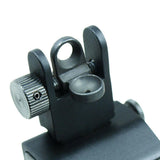 Tactical 223 556 Micro Flip Up Rapid Transition Front and Rear Iron Sight Set