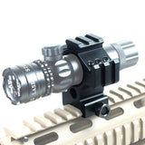 Heavy Duty Scope Ring Picatinny Weaver Rail Laser Torch Mount with 30mm Reducer