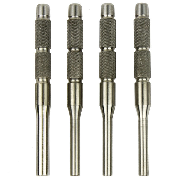 4 Pcs Hollow End Roll Pin Tool Starter Punch Set Stainless Steel 4.0mm 5.3mm
